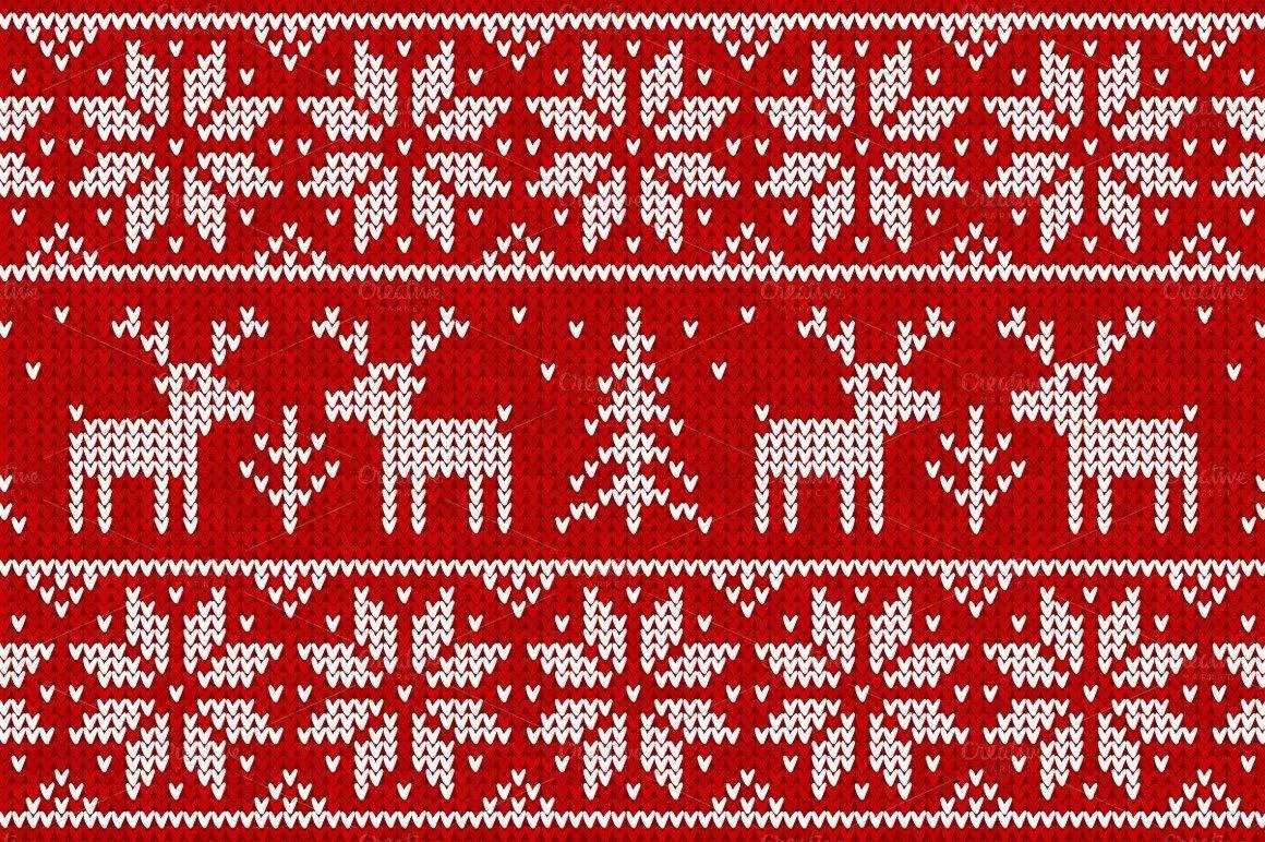 Knitted santa ornament pattern