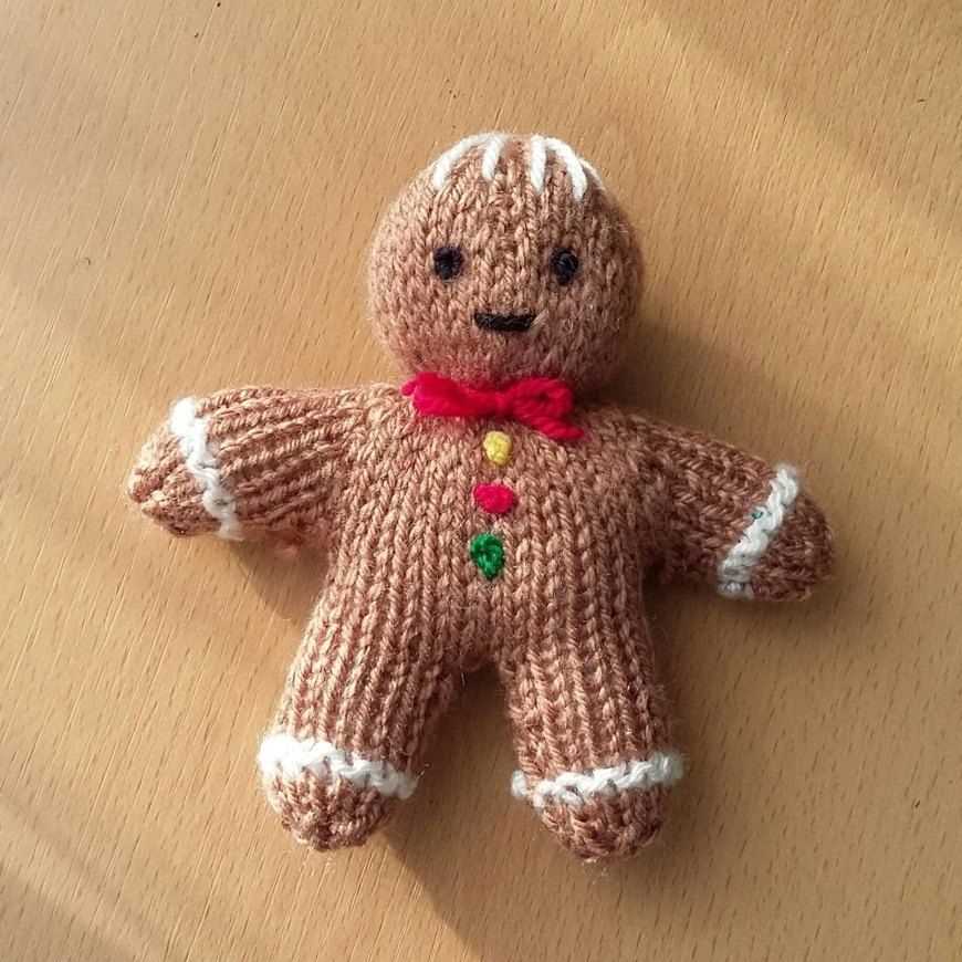 Gingerbread man knitting pattern free