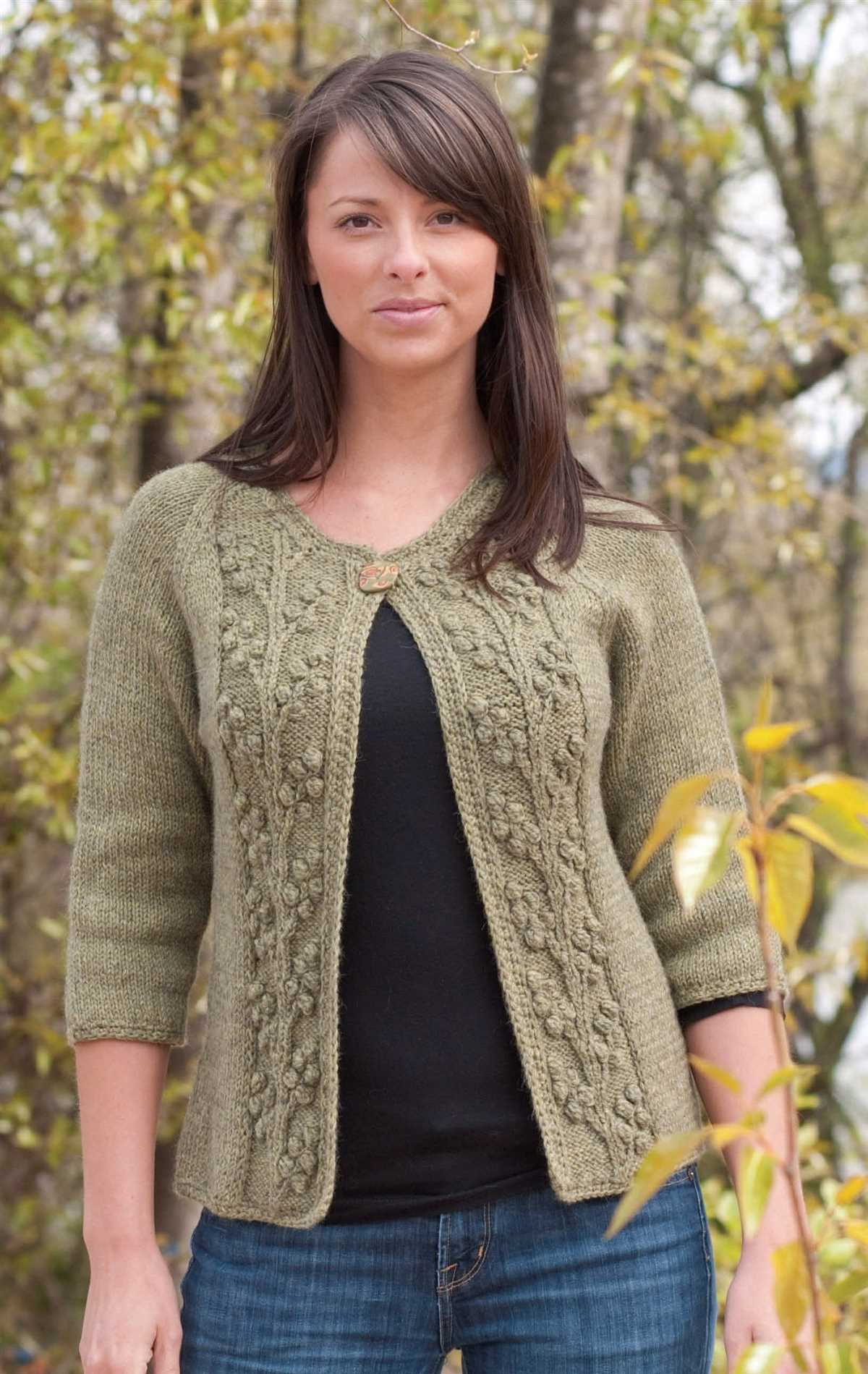 Free jacket knitting patterns ladies
