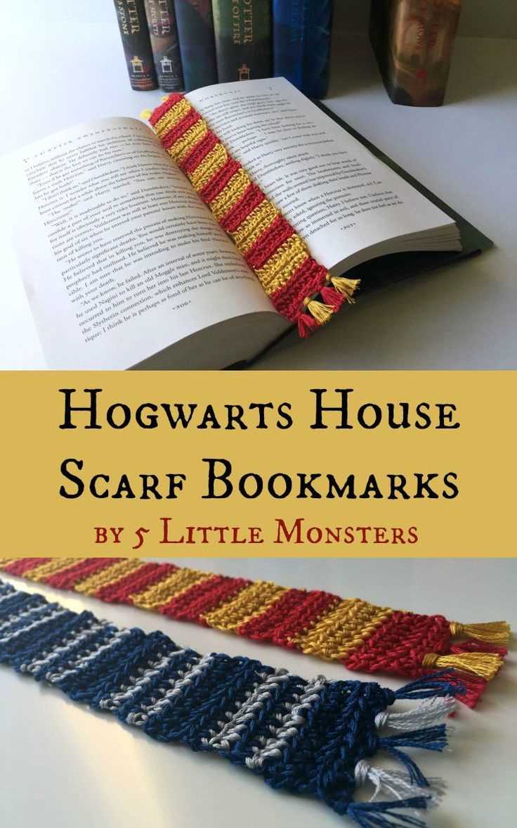 Hogwarts house scarf knitting pattern