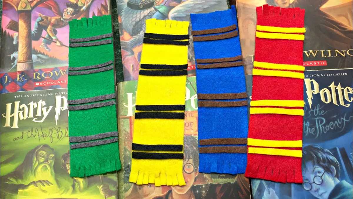 Hogwarts house scarf knitting pattern