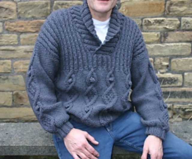 Mens chunky knit cardigan pattern