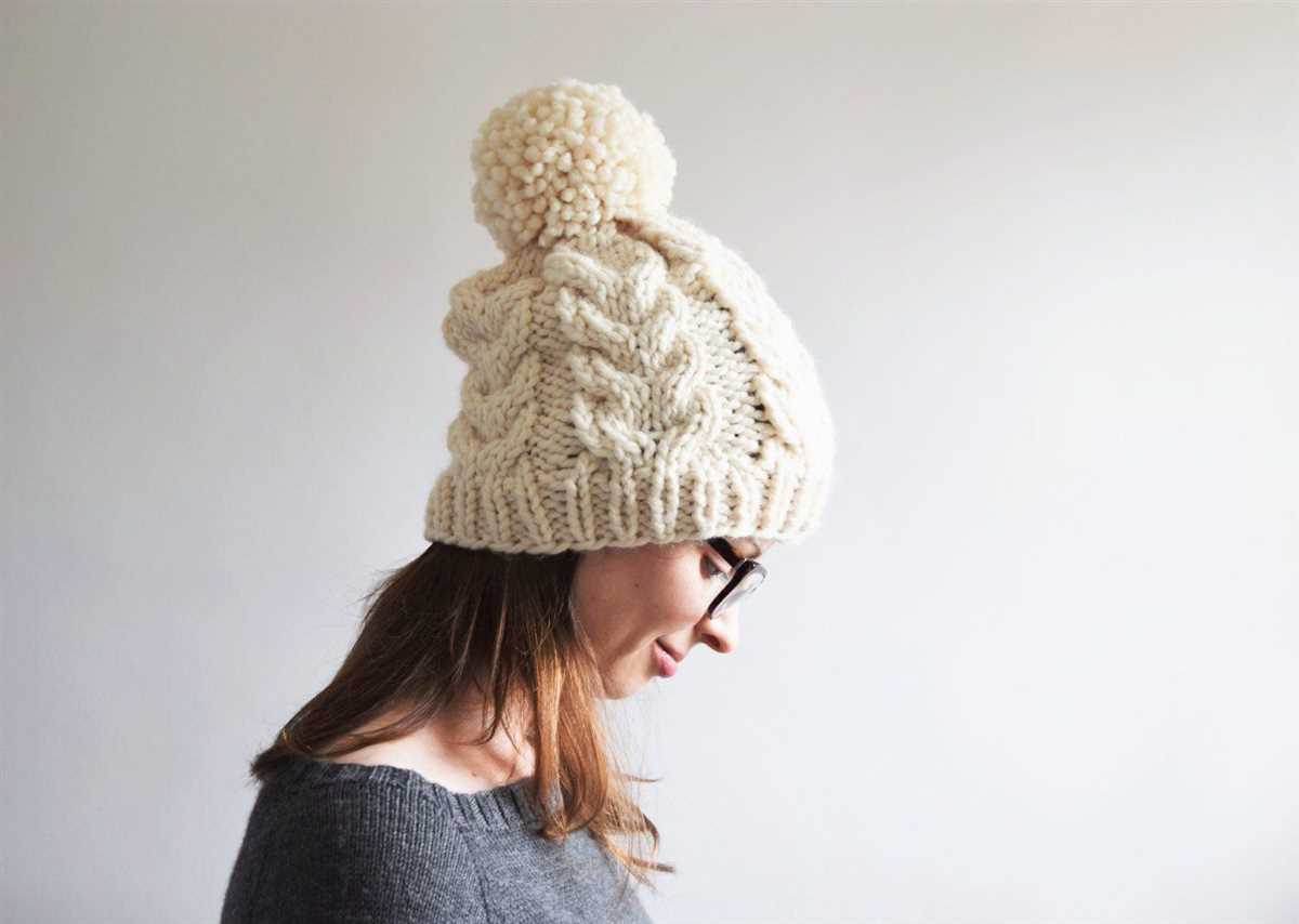 Knit cable hat pattern