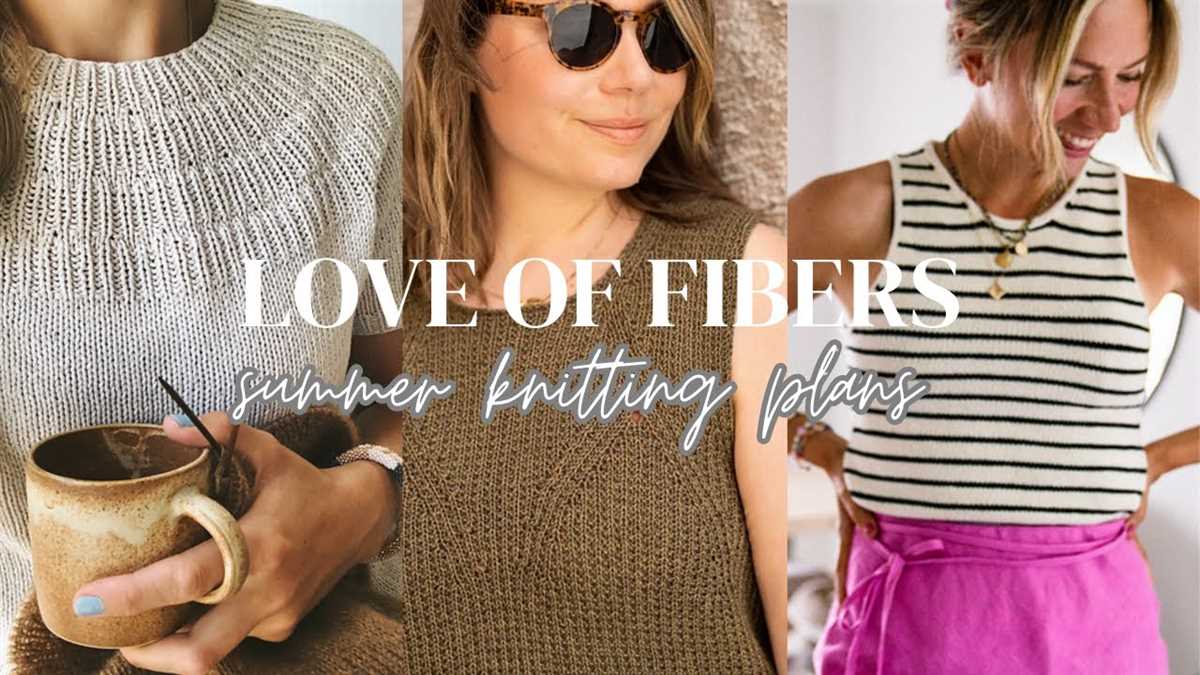 Knitting patterns using hemp yarn