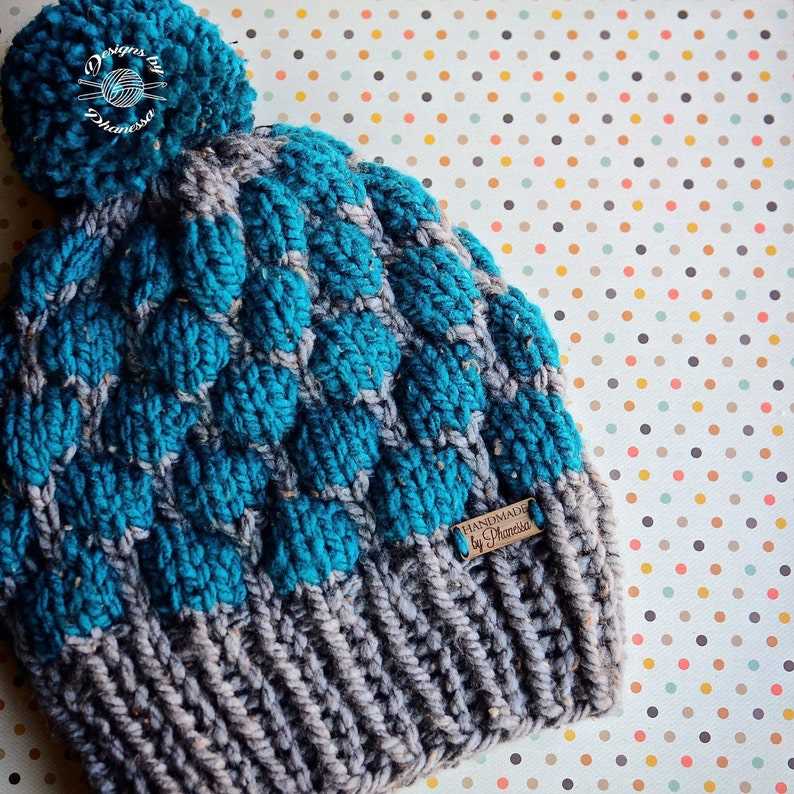 Beanie chunky knit pattern