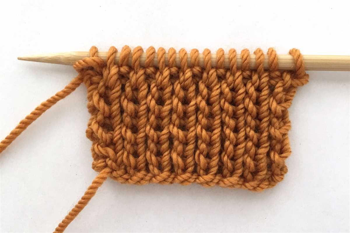 Knit a row purl a row pattern