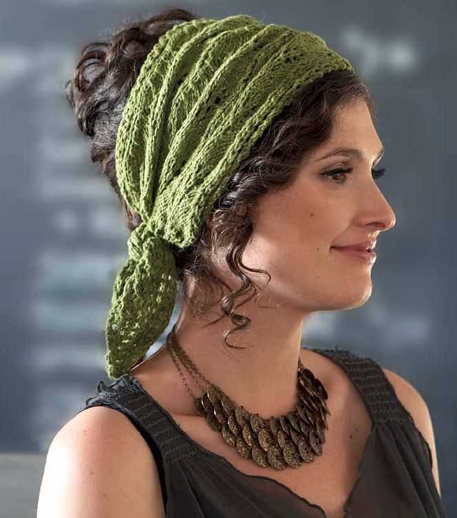 Knit head scarf pattern
