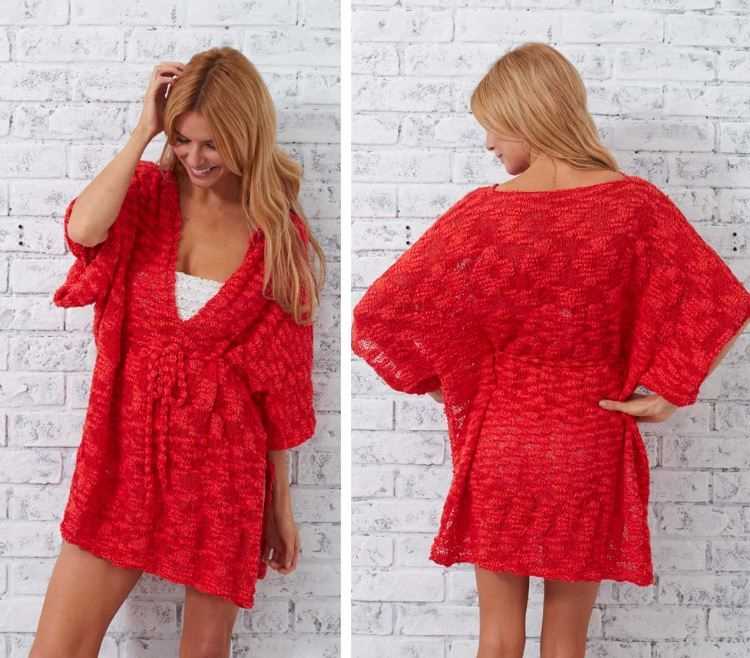 Knit beach cover up pattern