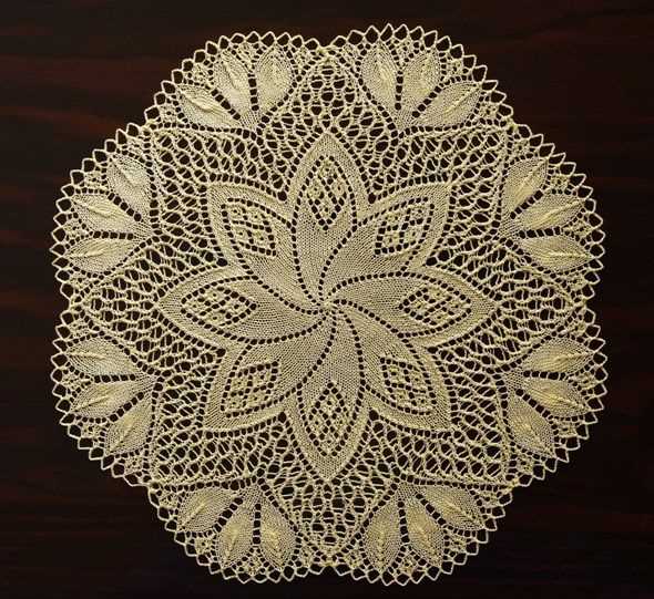 Knitted lace doily patterns