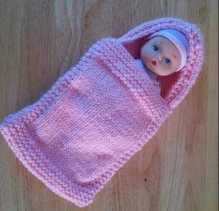 Knitted doll blanket pattern free