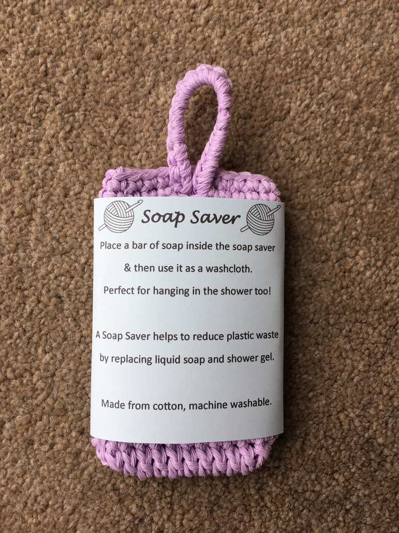 Knitted soap holder pattern