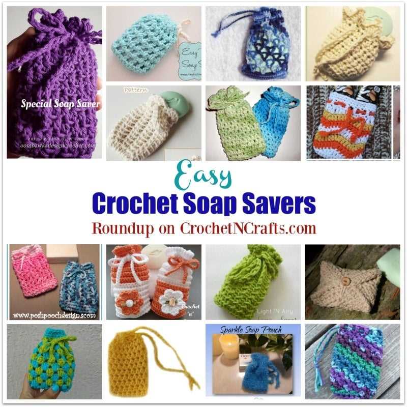 Knitted soap holder pattern