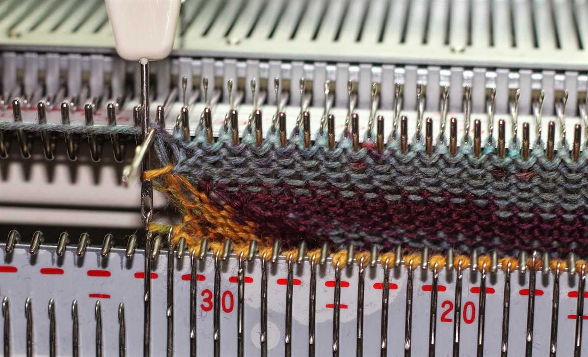 Knitting machine ribber patterns
