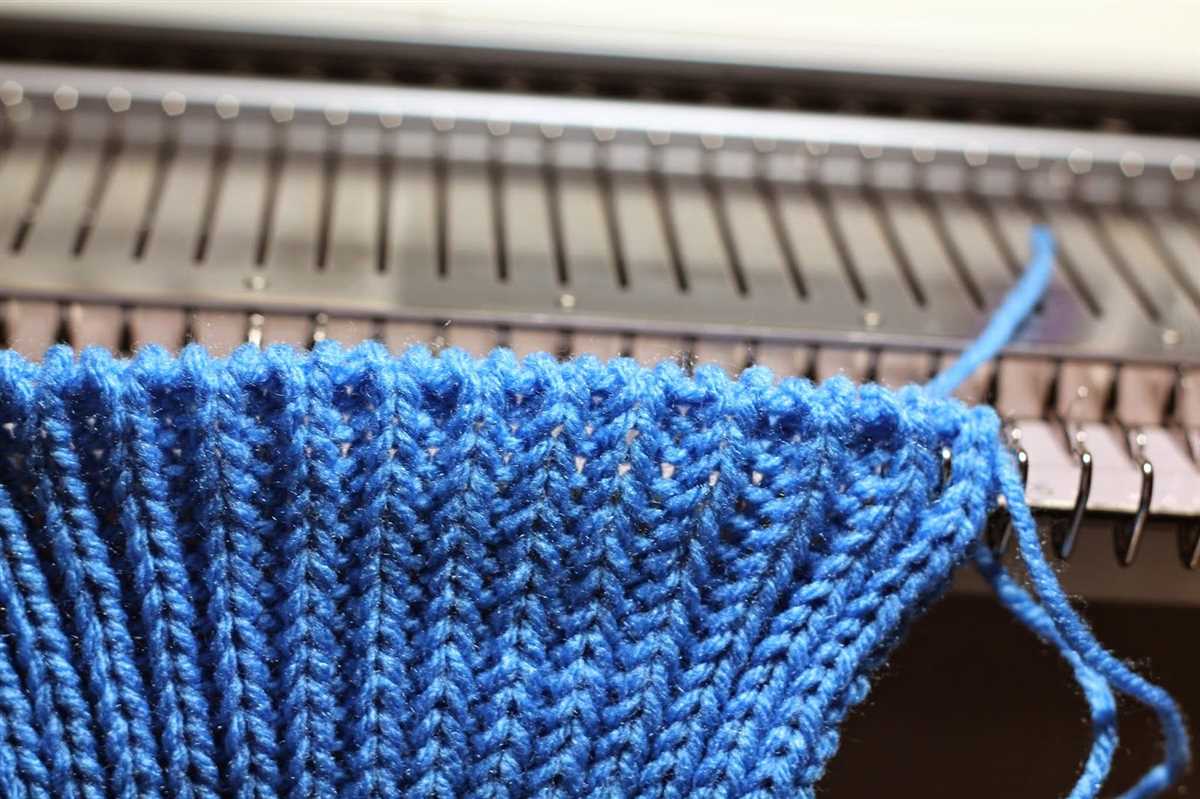 Knitting machine ribber patterns