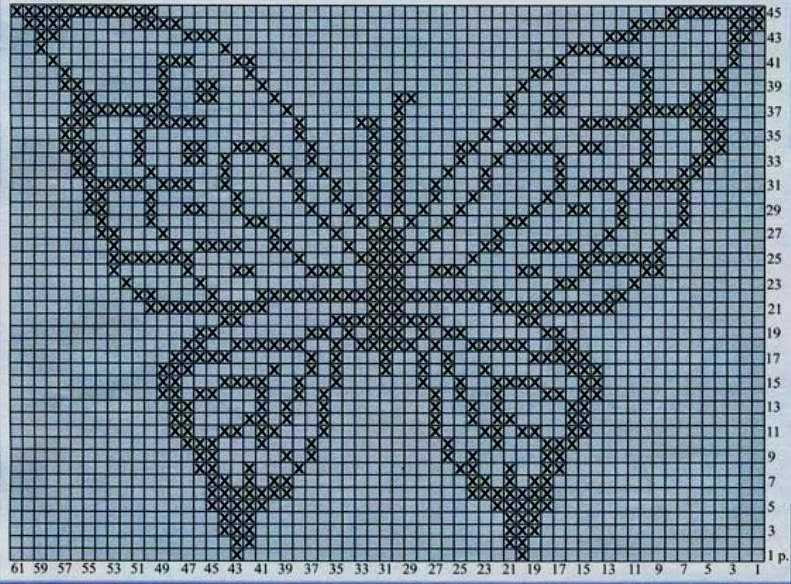 Knitting pattern for butterfly