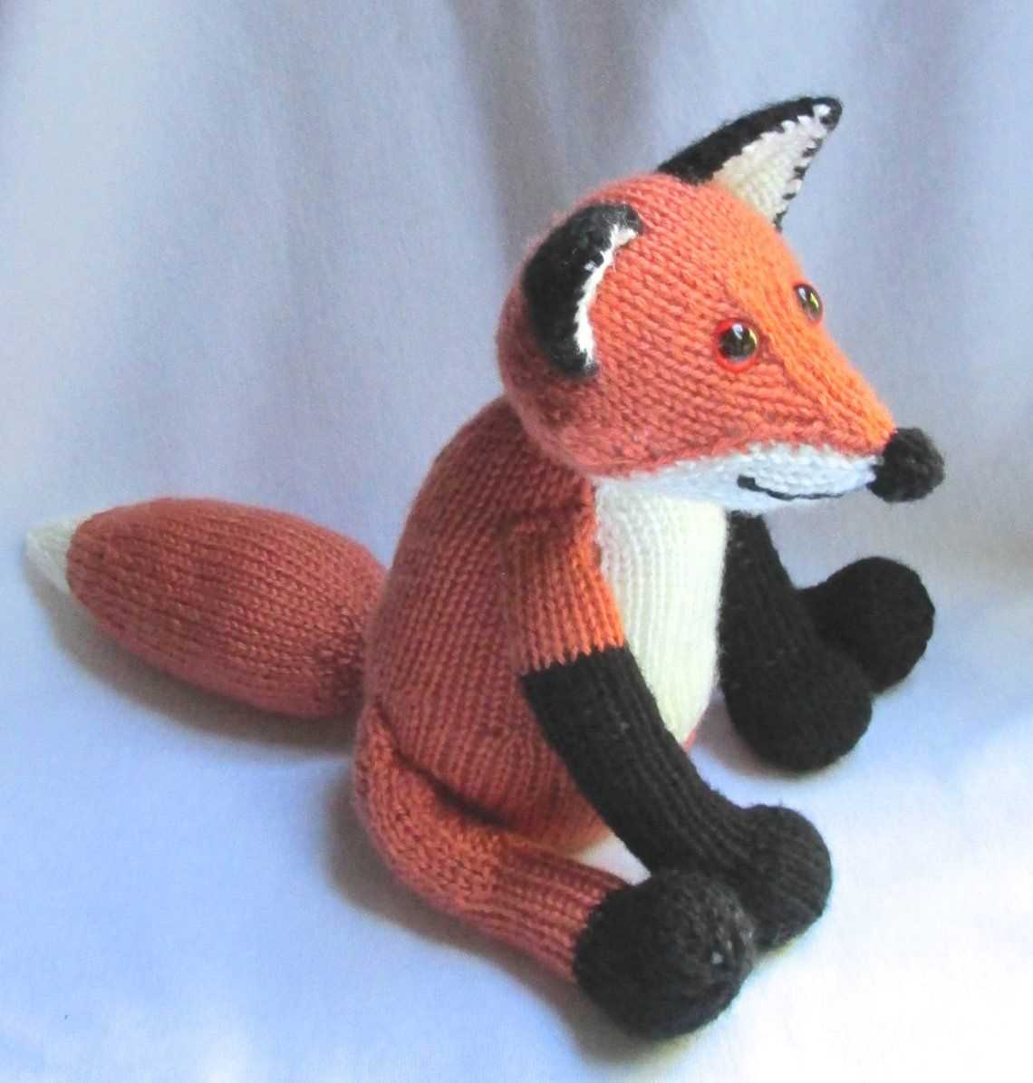 Knitting pattern fox