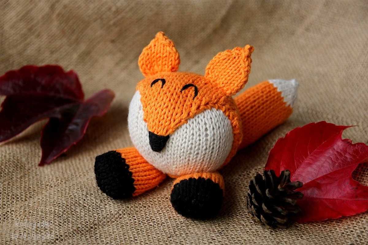 Knitting pattern fox
