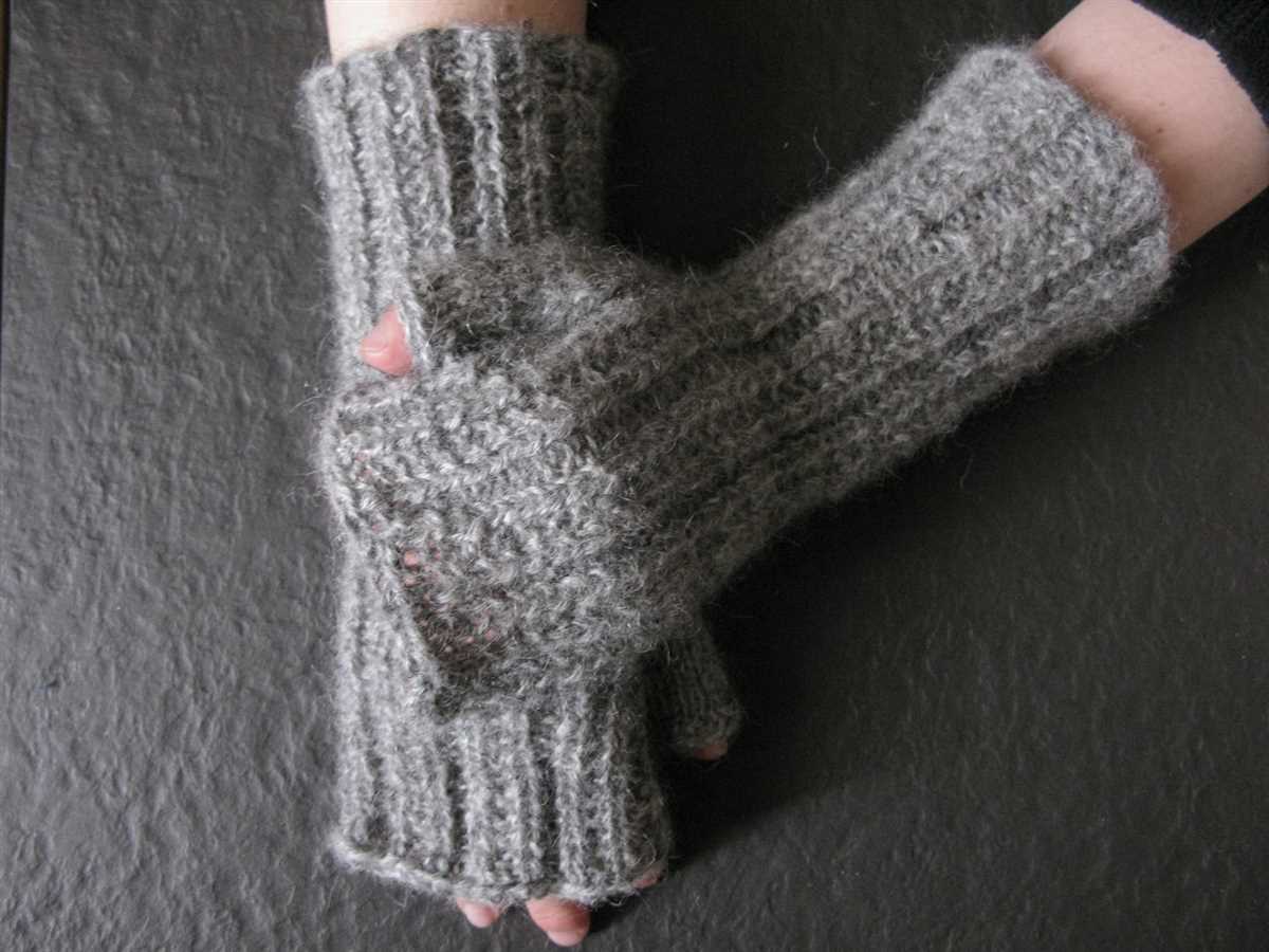 Easy TwoNeedle Fingerless Gloves Knitting Pattern Free Tutorial — free download