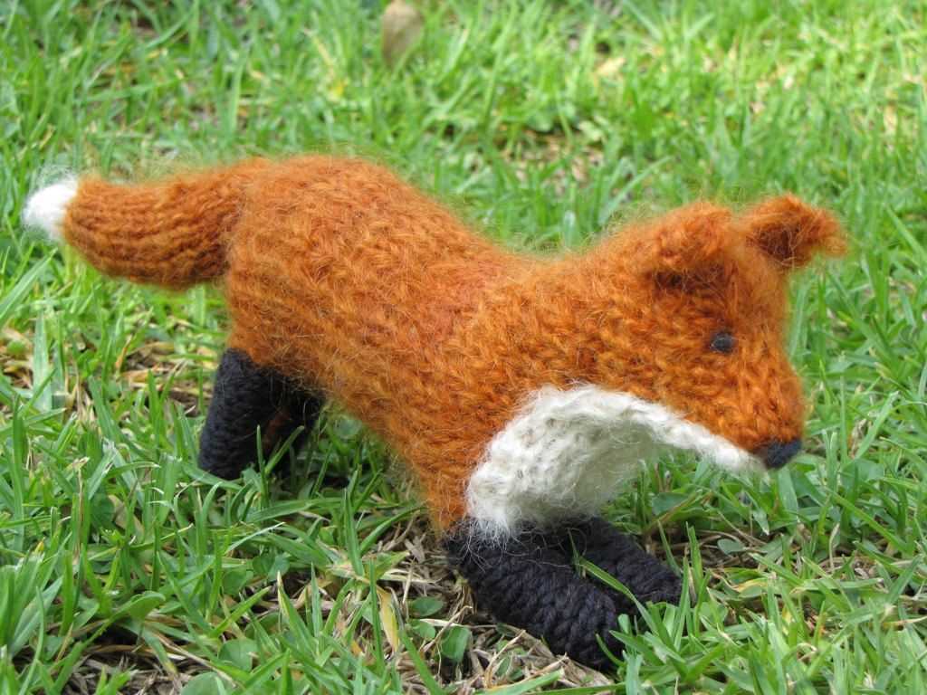 Knitting pattern fox