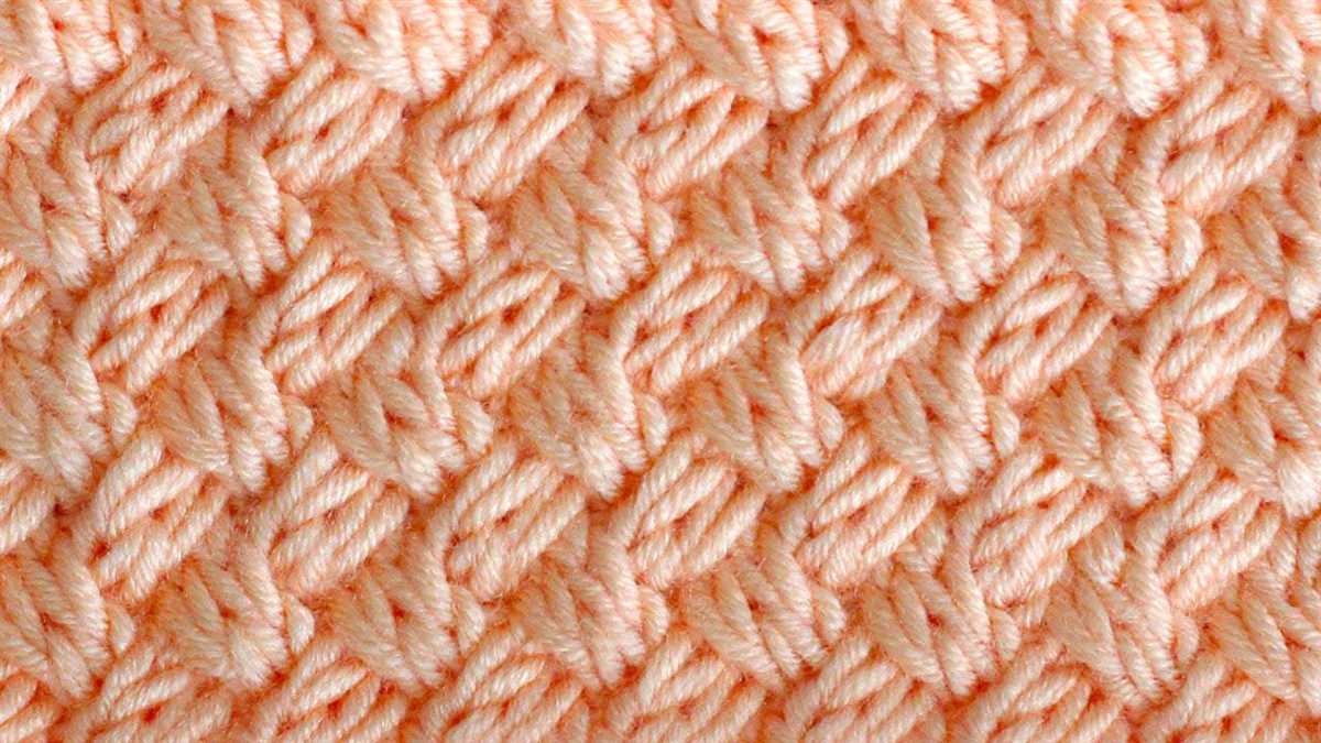 Basketweave stitch knitting pattern