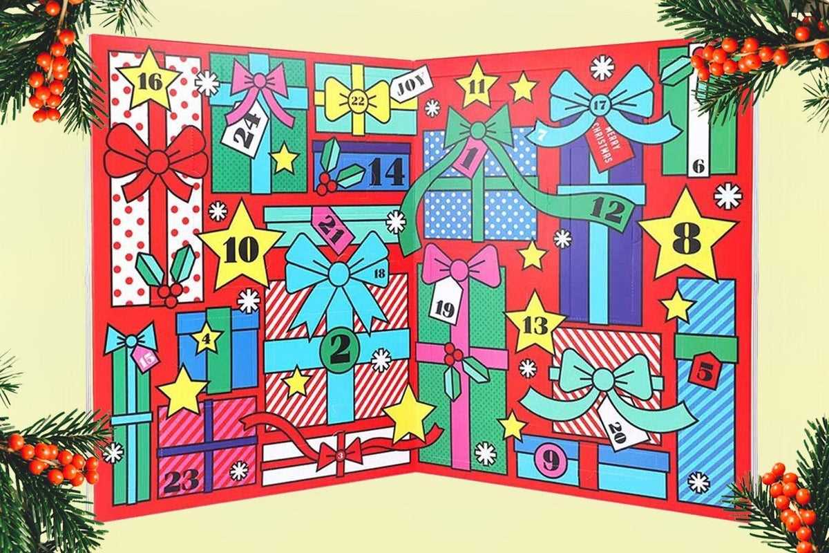 Knitted advent calendar pattern