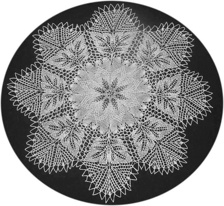 Knitted lace doily patterns