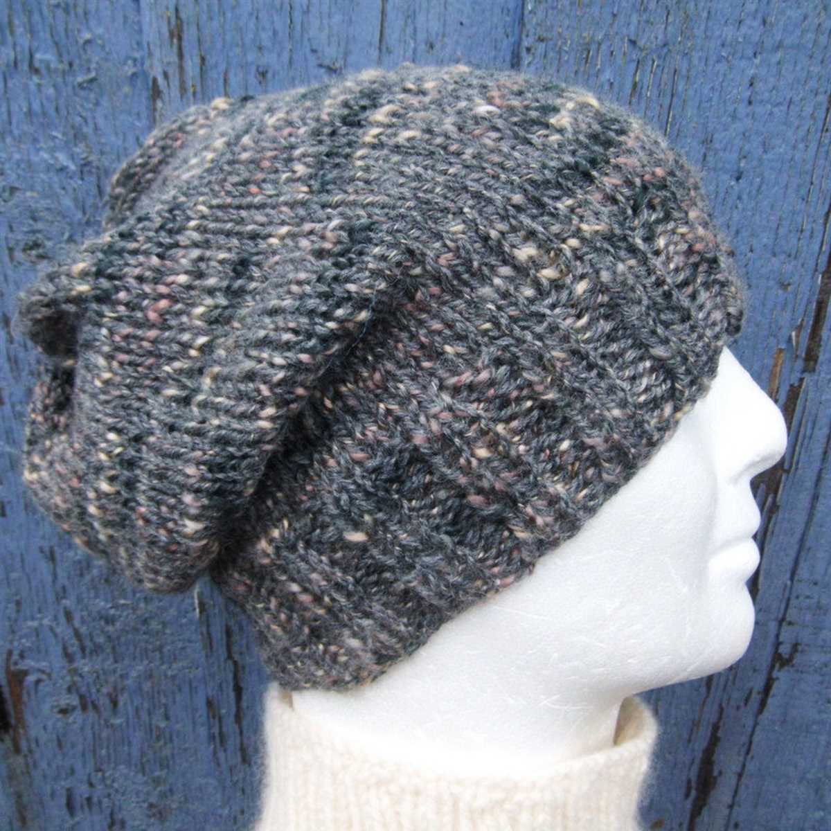 Mens slouch hat knitting pattern