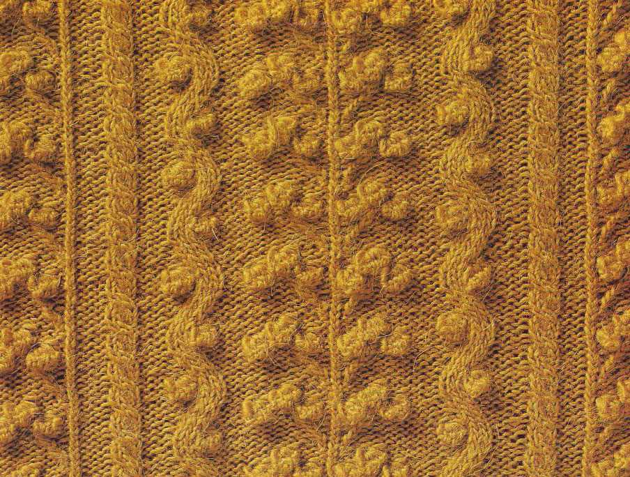 Lace hearts knit stitch pattern