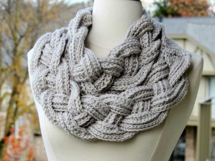 Lace snood knitting pattern