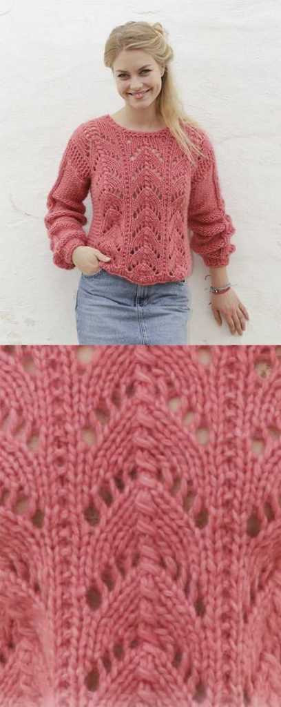 Lacy knitting pattern