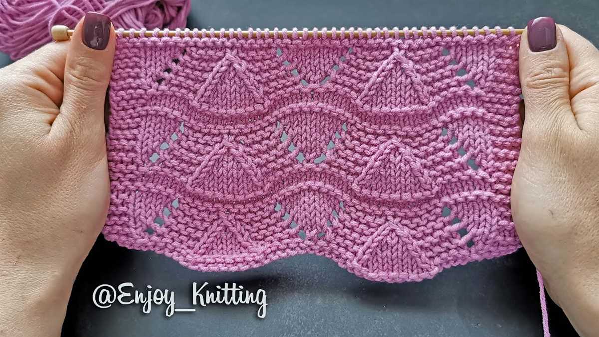 Lacy knitting pattern