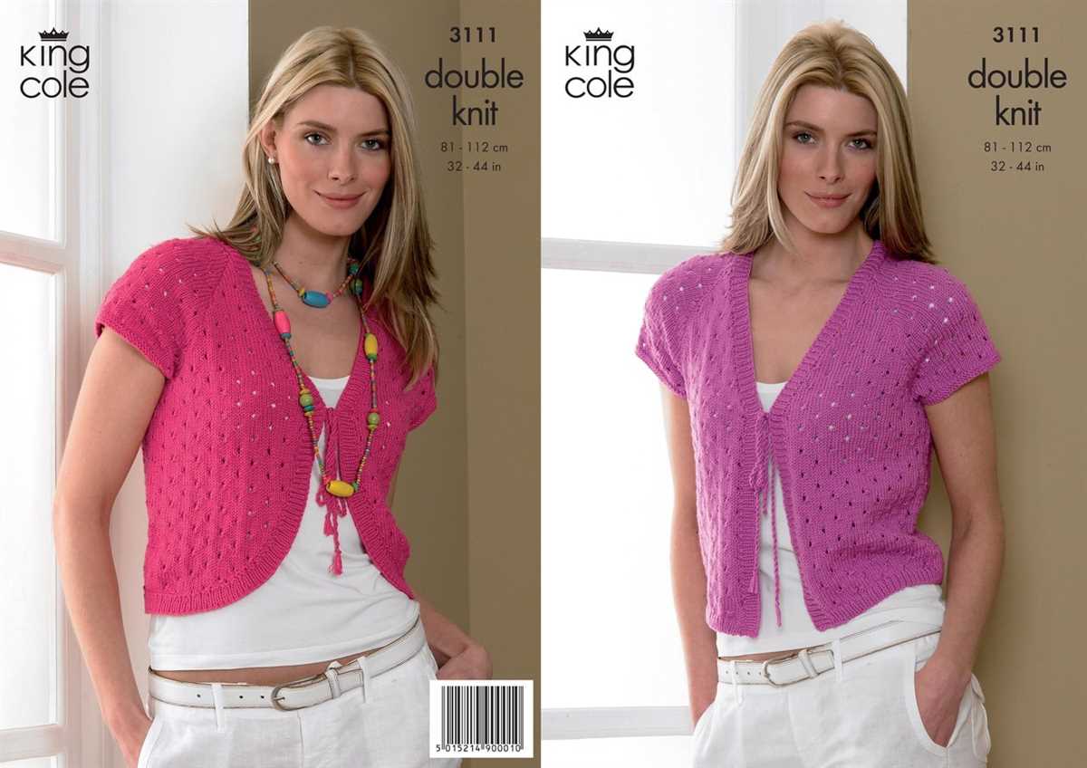 Ladies knitted bolero pattern free