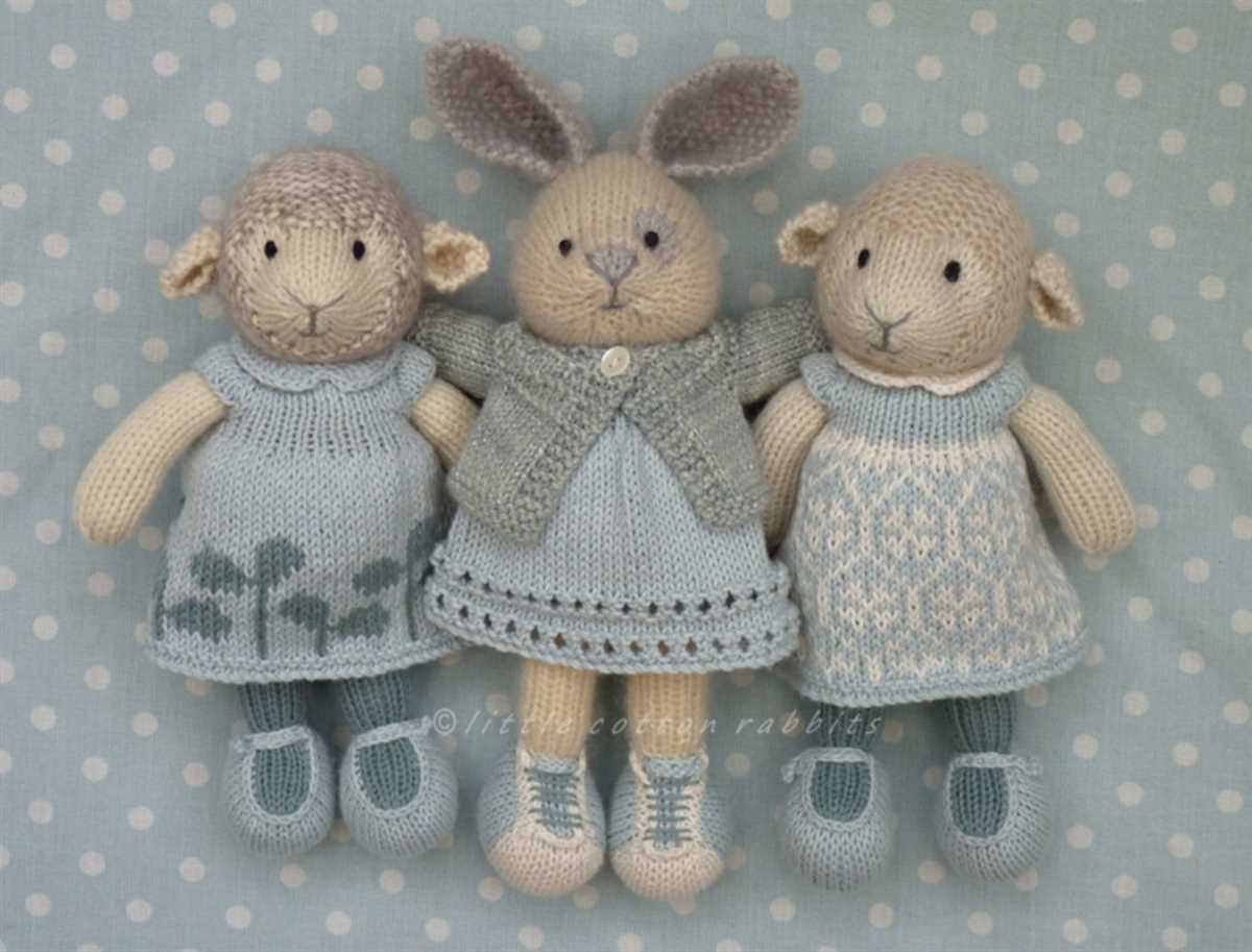 Little cotton rabbits knitting patterns
