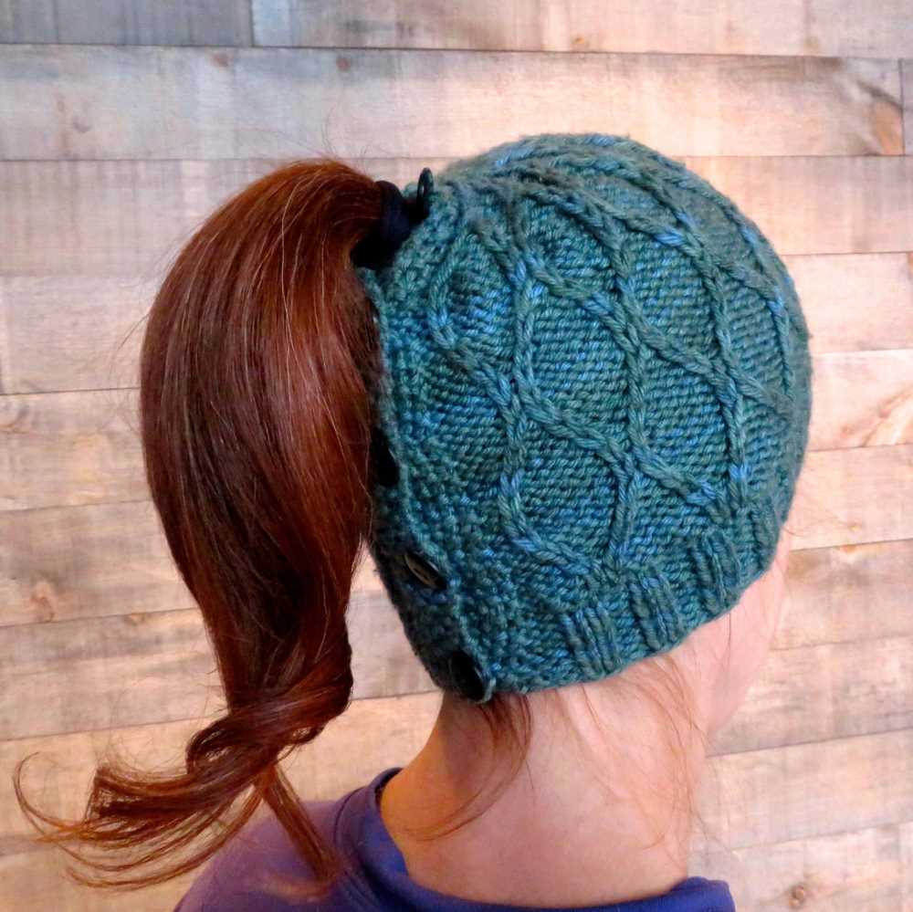 Bun beanie knit pattern