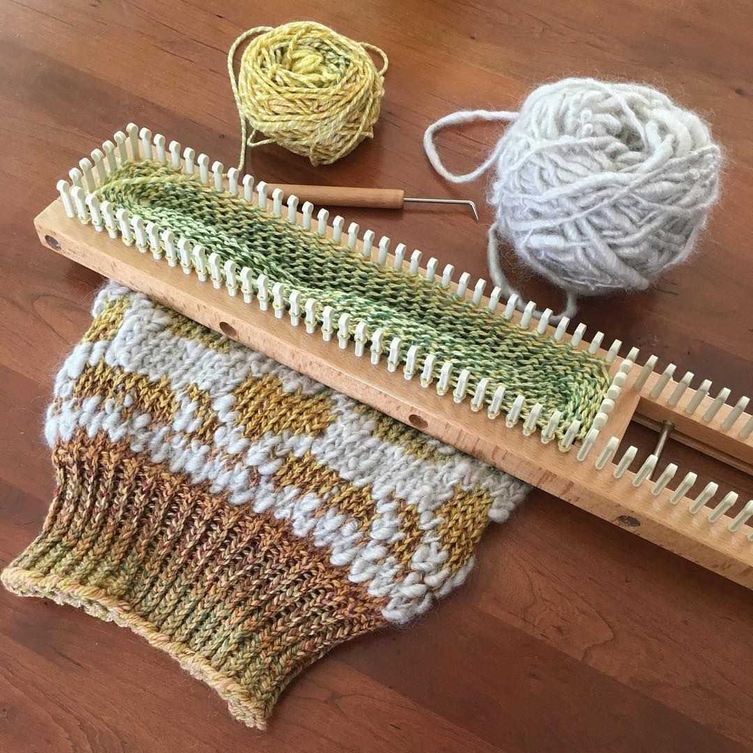 Loom knit market bag pattern