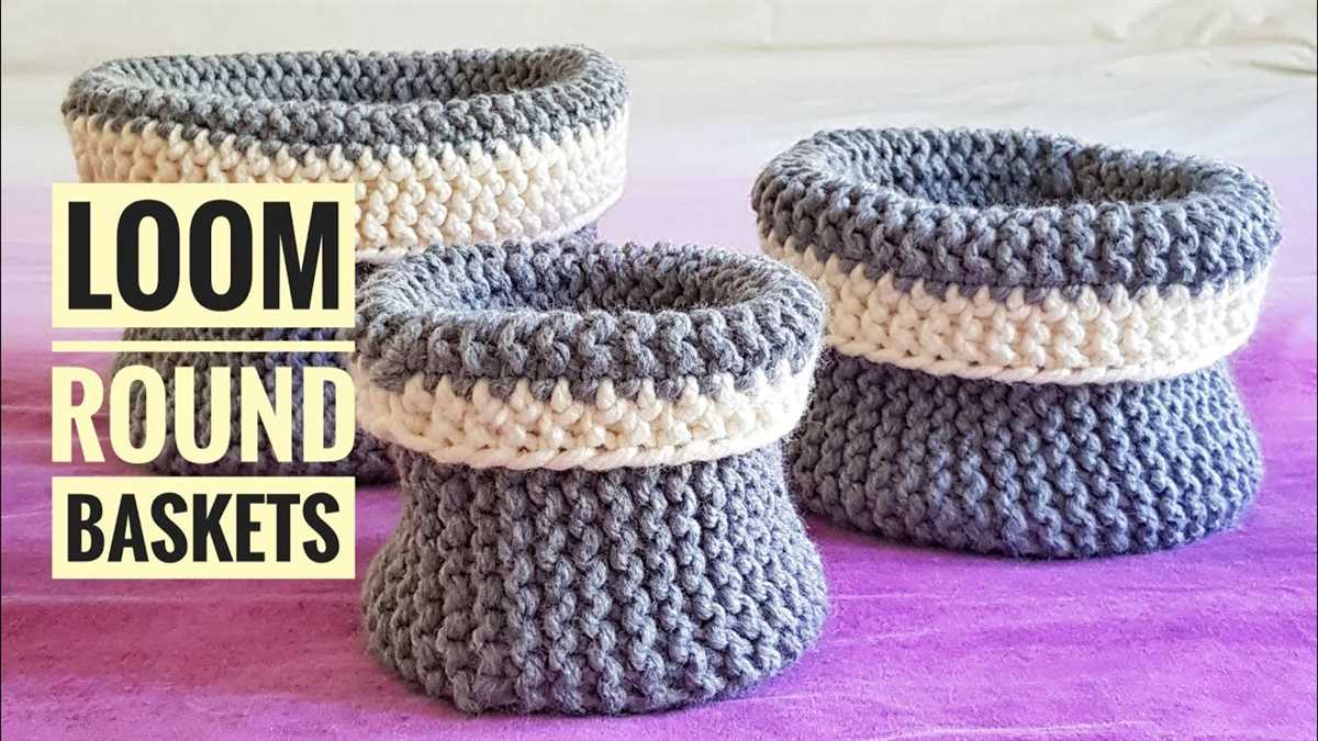 Loom knit market bag pattern