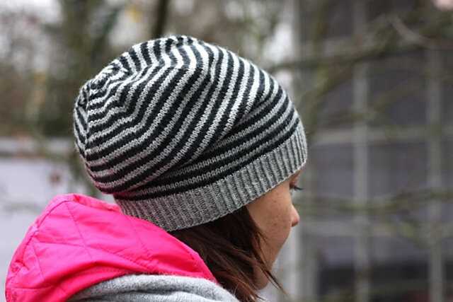Loose beanie knit pattern