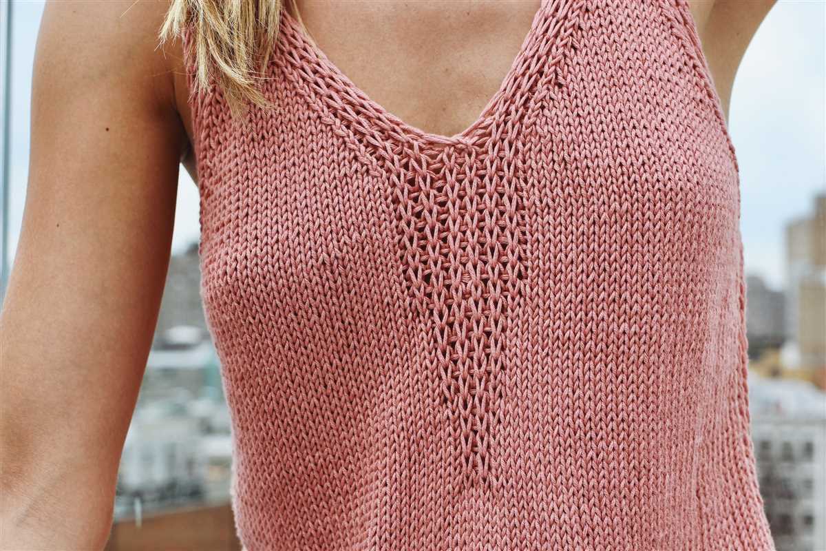 Easy knit tank top pattern