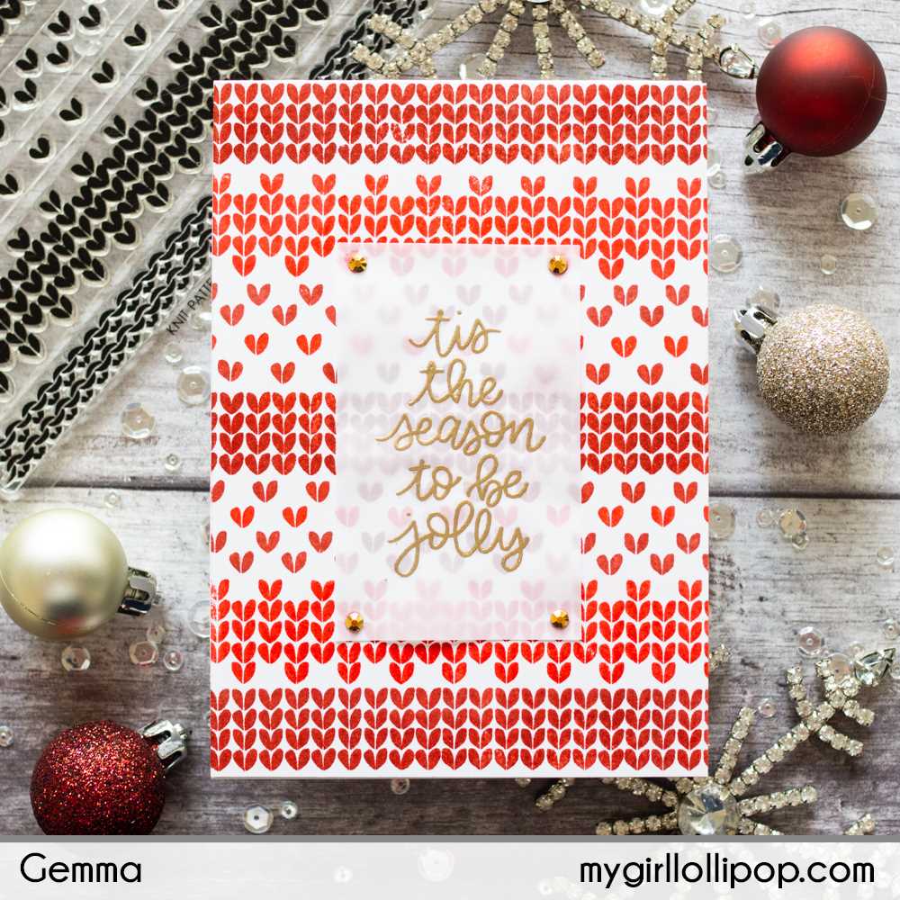 Knitted advent calendar pattern