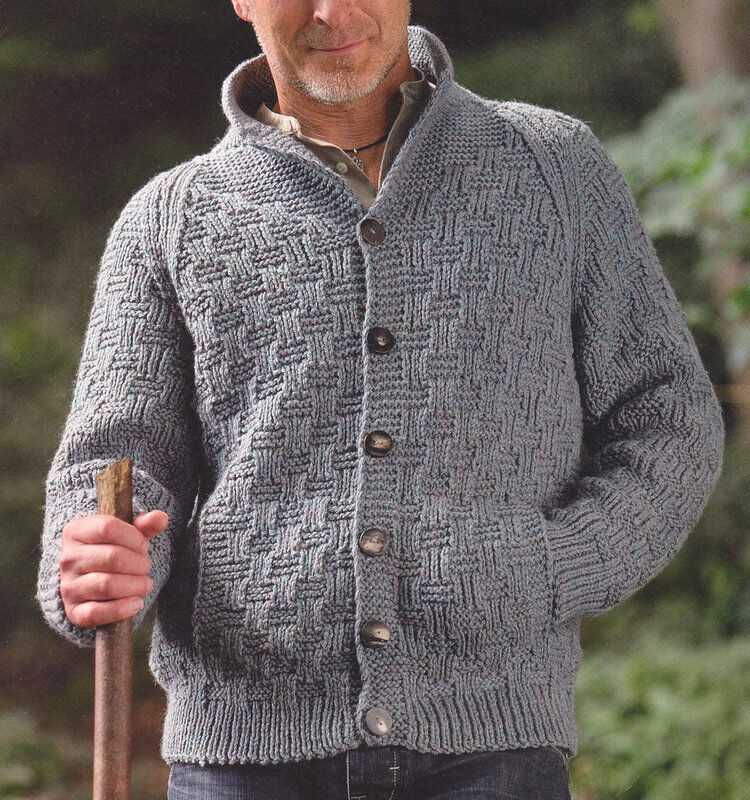 Mens chunky knit cardigan pattern