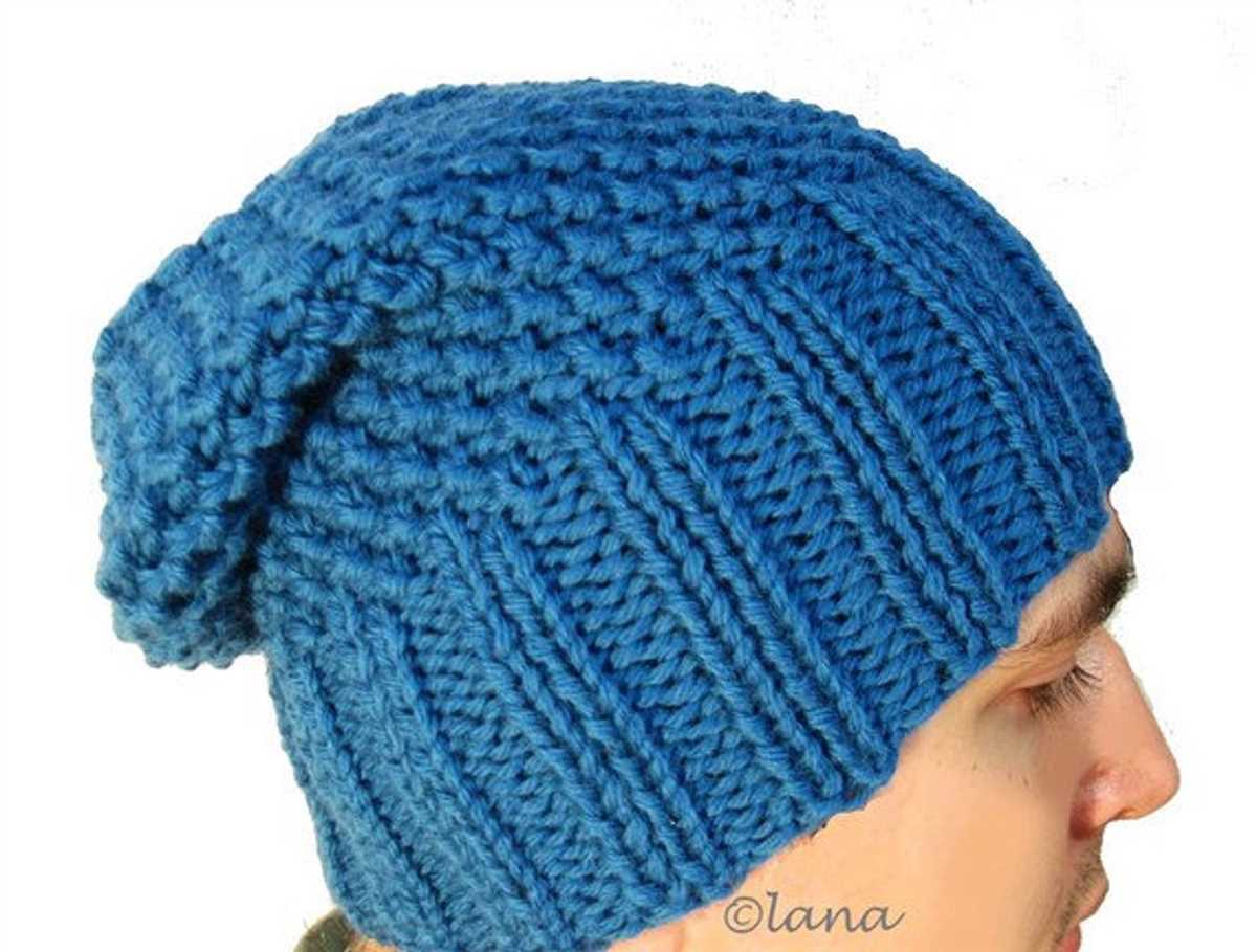 Mens slouch hat knitting pattern