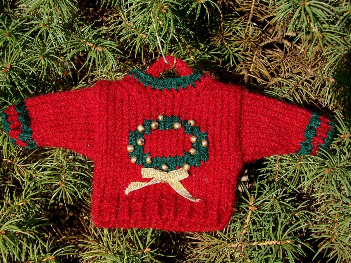 Mens christmas sweater knitting pattern