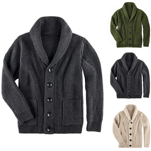Mens chunky knit cardigan pattern