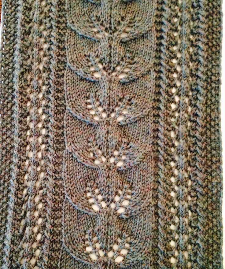 Easy leaf knitting pattern