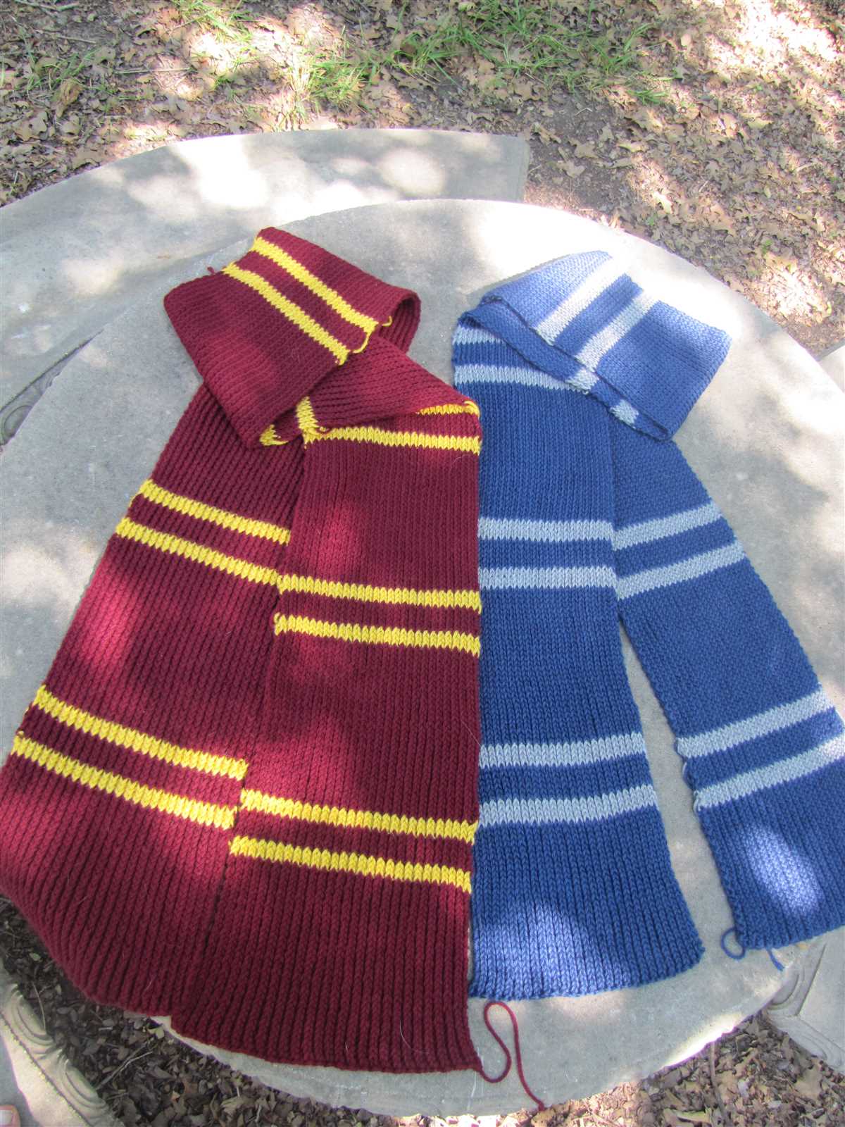 Hogwarts house scarf knitting pattern