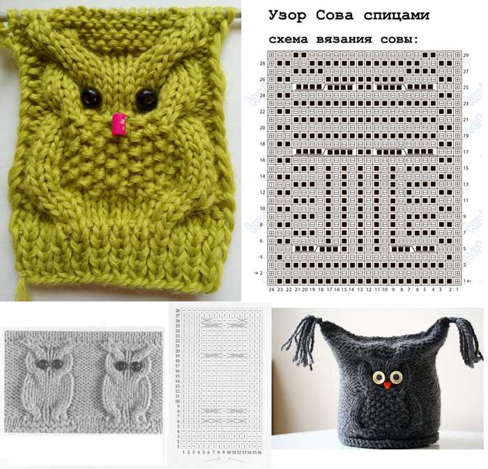 Owl dishcloth knitting pattern