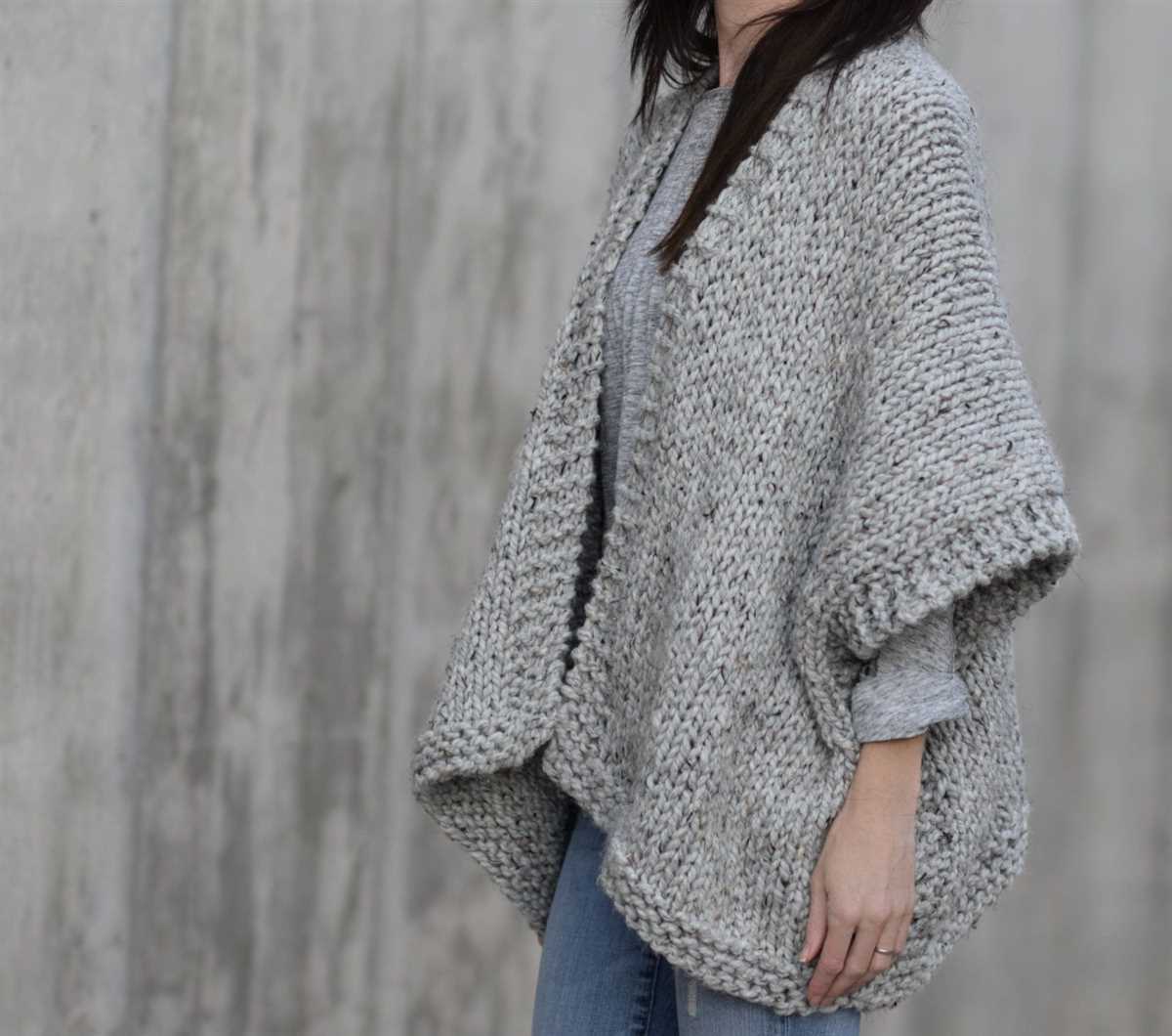 Easy knit kimono pattern