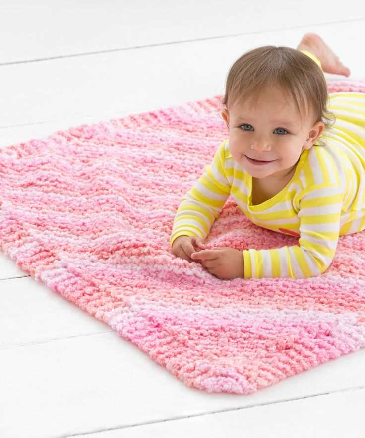 Heart baby blanket knitting pattern