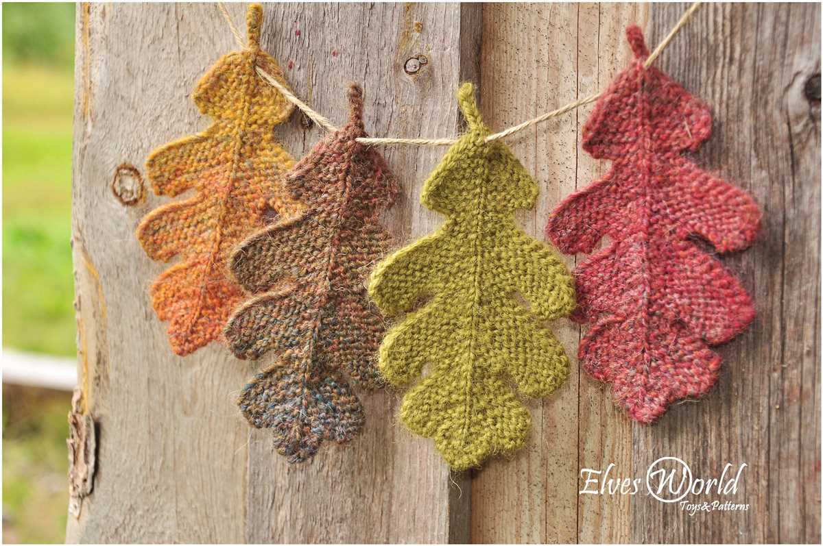 Easy leaf knitting pattern