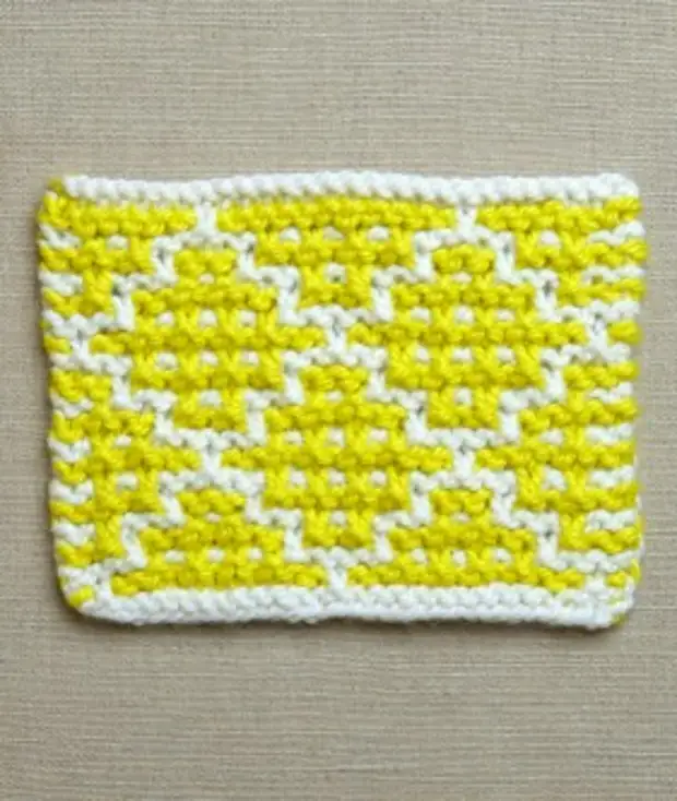 Mosaic blanket knitting pattern